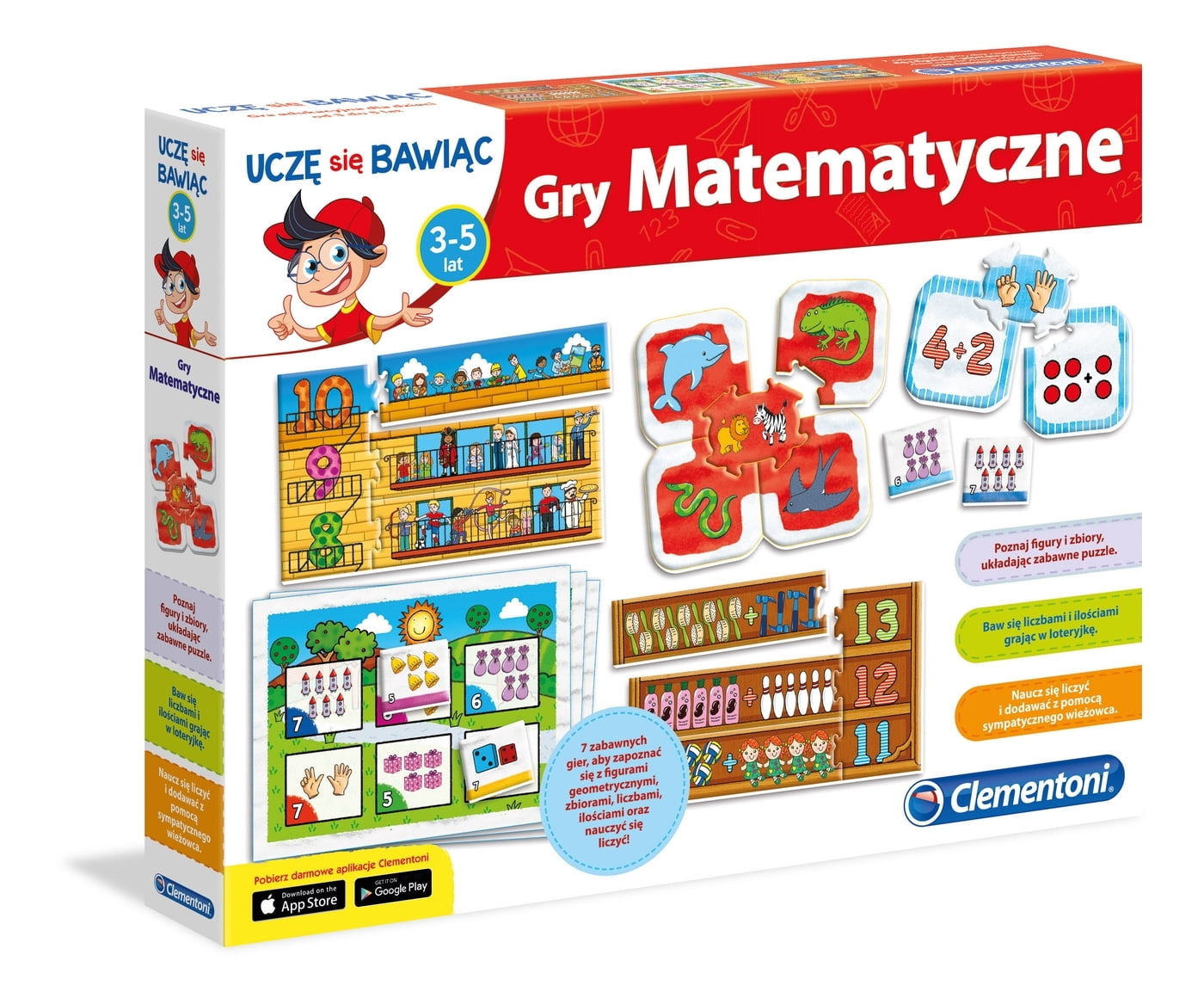 Gry Dla Dzieci Edukacyjne Matematyka Gry Matematyczne Clementoni - Gry i Zabawki Edukacyjne - Hurtownia Biały