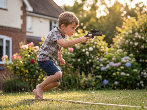 Pistolet na kulki żelowe rewolwer 2