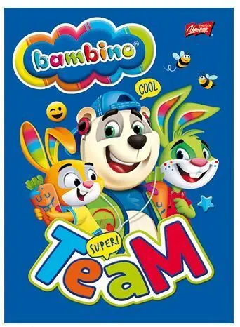 Zeszyt 16 kartek kratka BAMBINO 4