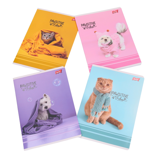 Zeszyt 32 kartki linia podwójna Pawsitive Vibes 2