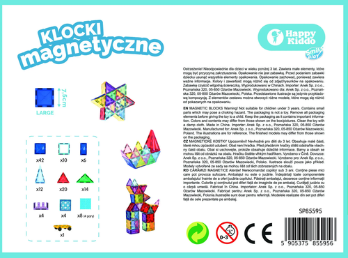 Klocki magnetyczne 121el 7