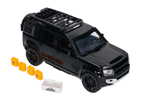 Auto terenowe światło dźwięk, model metalowy 1:24 3