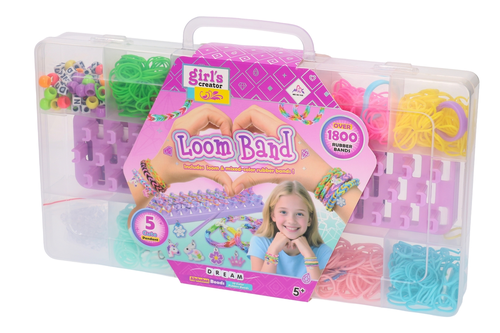 RAINBOW LOOM BANDS, magiczne gumki do zaplatania + krosno 6