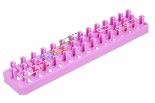 RAINBOW LOOM BANDS, magiczne gumki do zaplatania + krosno 4