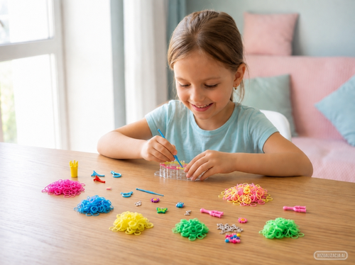 RAINBOW LOOM BANDS, magiczne gumki do zaplatania zestaw 2