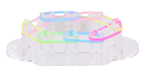 RAINBOW LOOM BANDS, magiczne gumki do zaplatania zestaw 5