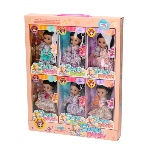 Mini lalka z pieskiem 8