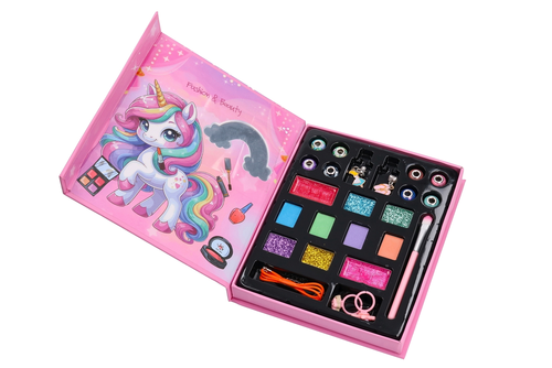 Zestaw do makijażu + charms, malowidła dla lalek Makeup Kit Fashion & Beauty 3