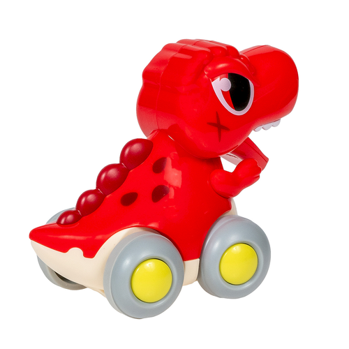Dinozaur na kółkach czerwony Hola 3