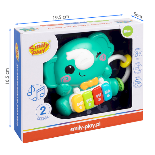 Zwierzaczkowe pianinko słonik Smily Play 5