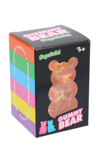 Antystresowy gniotek MIŚ squishy - gadżet do ściskania z brokatem 5