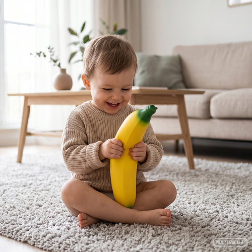 Antystresowy gniotek BANAN mega duży SQUISHY 39cm 2