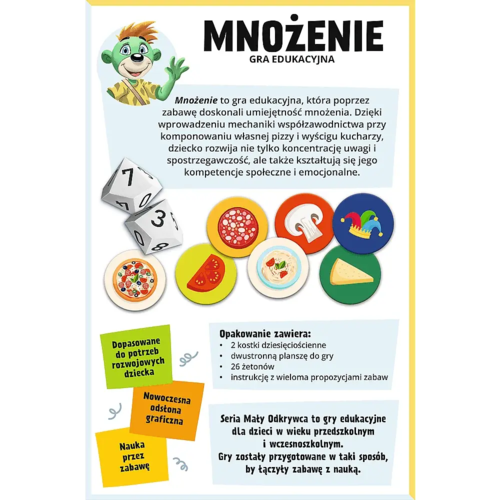 Gra edukacyjna mnożenie, Mały Odkrywca 5