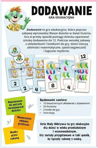 Gra edukacyjna dodawanie, Mały Odkrywca 4