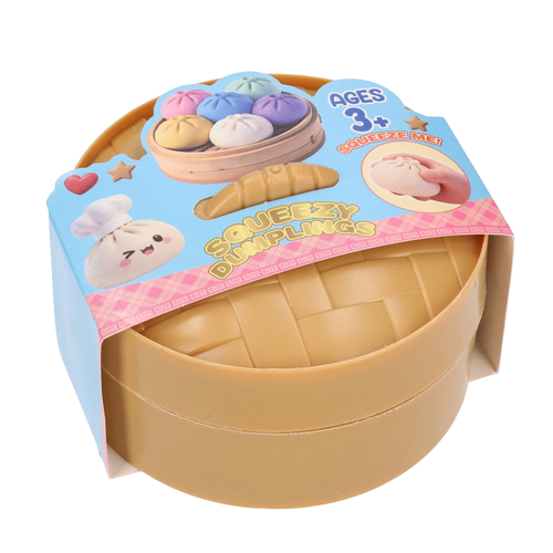 SQUISHY antystresowy gniotek PIEROŻEK w koszyczku 1szt brokat 7