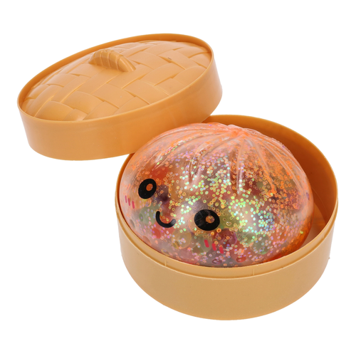 SQUISHY antystresowy gniotek PIEROŻEK w koszyczku 1szt brokat 5