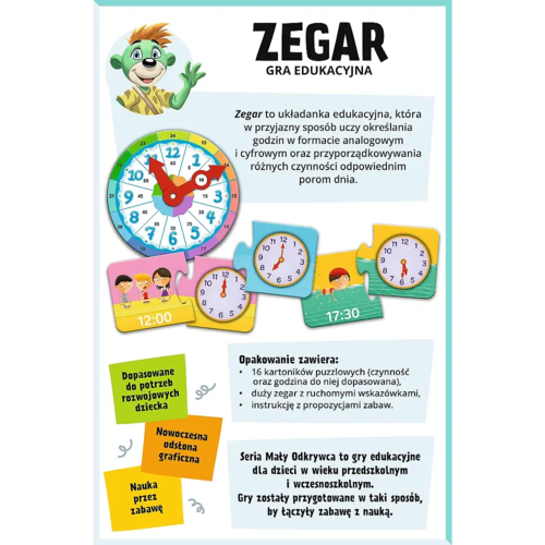 Gra edukacyjna zegar, Mały Odkrywca 4