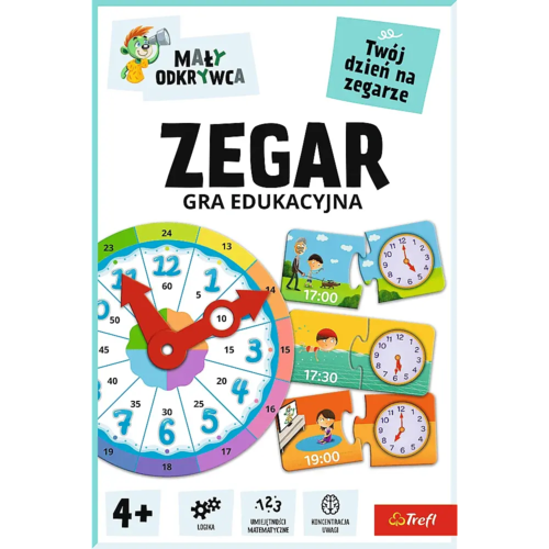 Gra edukacyjna zegar, Mały Odkrywca 5
