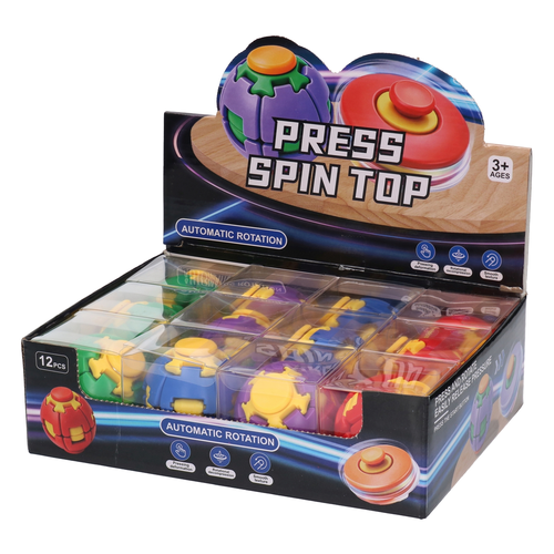 Antystresowy SPINNER bączek - PRESS SPIN TOP sensoryczny zręcznościowy 6