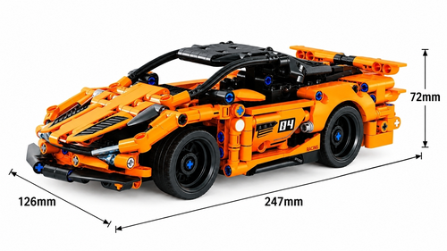 Klocki SAMOCHÓD SPORTOWY na radio RC 366el JIQILE auto 70004 8