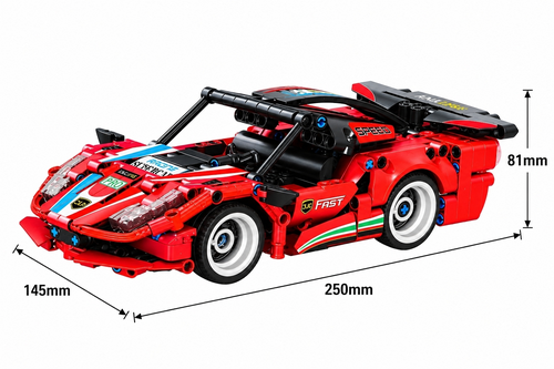 Klocki SAMOCHÓD SPORTOWY na radio RC 354el JIQILE auto 70002 7