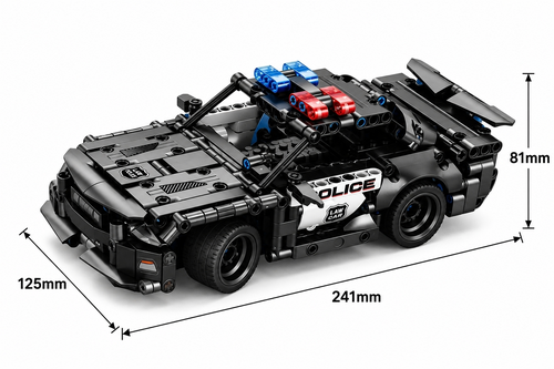 Klocki SAMOCHÓD POLICJA na radio RC 352el JIQILE auto 70005 4