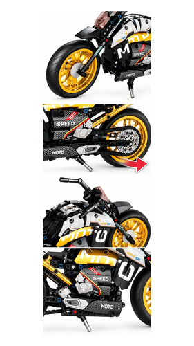 Klocki MOTOCYKL SPOTOWY 447el JIQILE motor 47114 6
