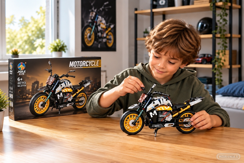 Klocki MOTOCYKL SPOTOWY 447el JIQILE motor 47114 2