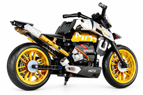 Klocki MOTOCYKL SPOTOWY 447el JIQILE motor 47114 5