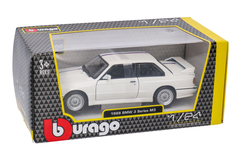 Auto BMW 3 series M3 1988 model metalowy BURAGO 1:24 5