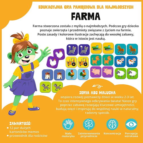 Gra edukacyjna ABC Malucha, farma 5