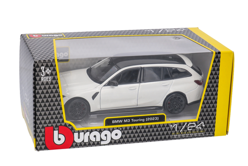 Auto BMW M3 Touring 2023 model metalowy BURAGO 1:24 5