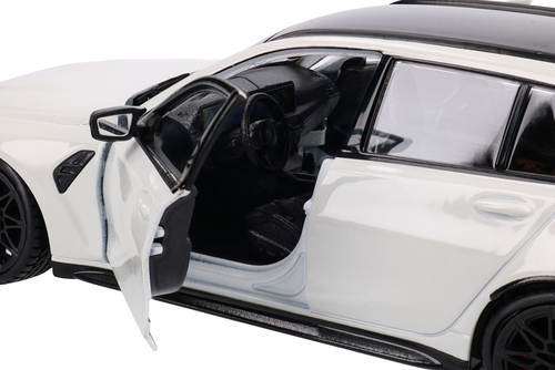 Auto BMW M3 Touring 2023 model metalowy BURAGO 1:24 4