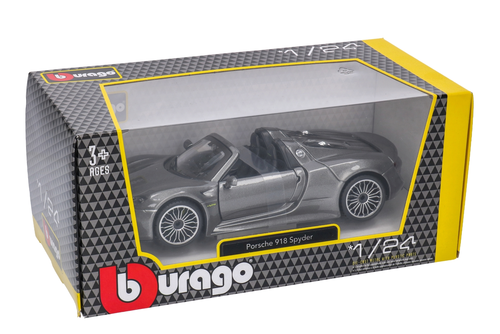 Auto Porsche 918 Spyder model metalowy BURAGO 1:24 5