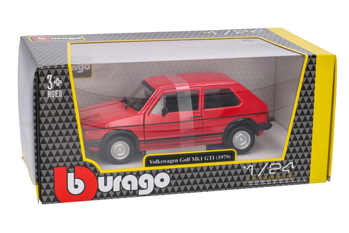 Auto Volkswagen Golf Mk1 GTI 1979 model metalowy BURAGO 1:24 5