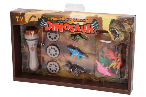 Latarka MINI PROJEKTOR slajdów DINOZAURY 5