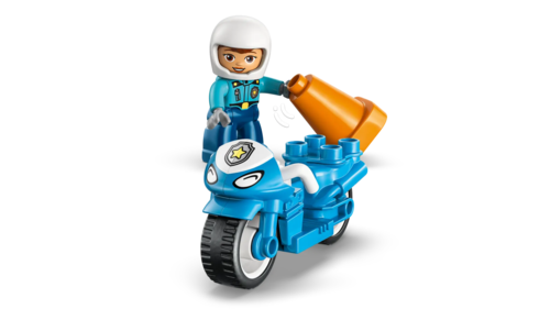 Klocki LEGO DUPLO Niebieski motocykl policyjny 5