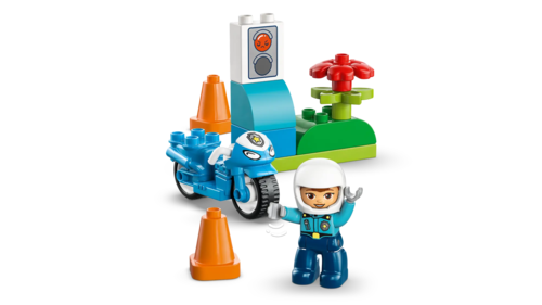 Klocki LEGO DUPLO Niebieski motocykl policyjny 6