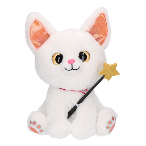 Maskotka KOT Magic Kitty z różdżką - śpiewa, mruczy, świecace uszka  3