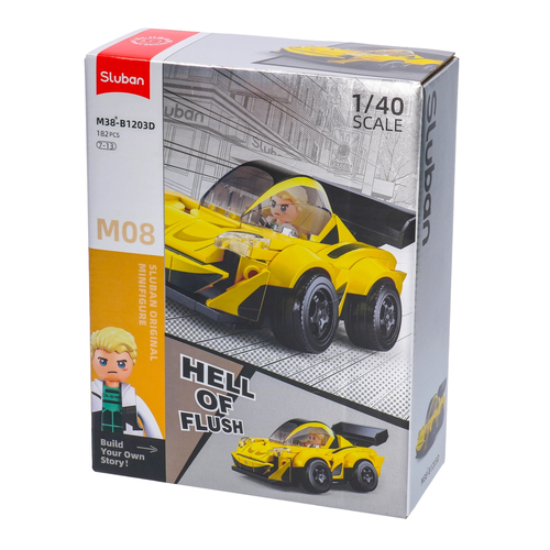 Klocki Sluban auto sportowe 182el 8