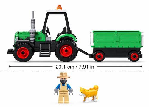 Klocki Sluban traktor z przyczepą Metropolis 114el 5