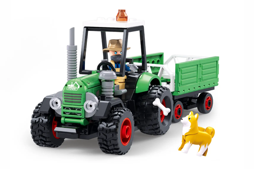 Klocki Sluban traktor z przyczepą Metropolis 114el 3