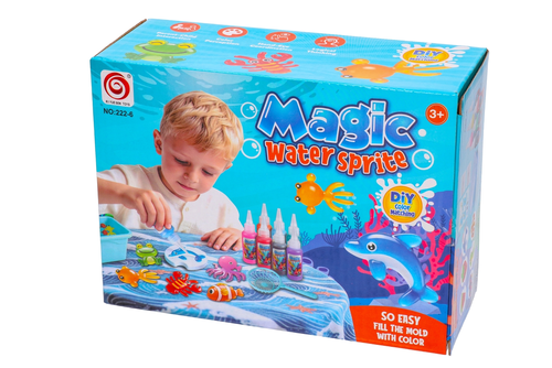 Magiczne figurki wodne AQUA ŻEL zestaw kreatywny DIY 17el 8