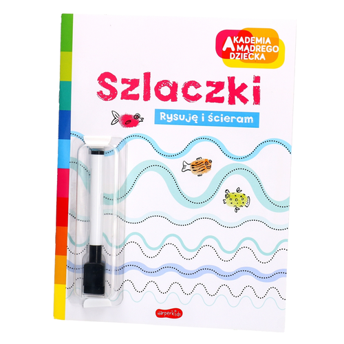 Książeczka edukacyjna SZLACZKI rysuję i ścieram AKADEMIA MĄDREGO DZIECKA 5