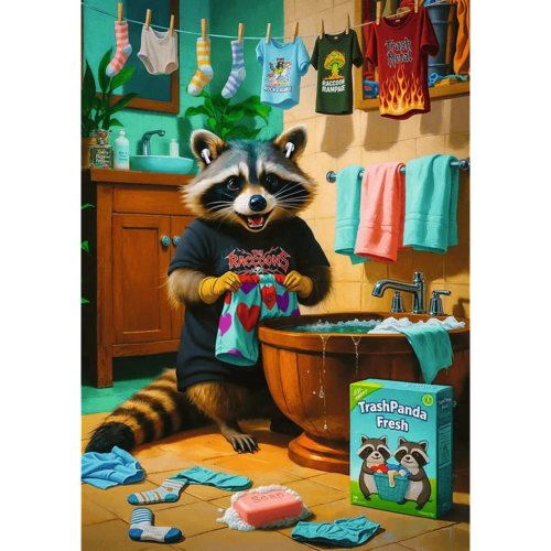 Puzzle 1000 Dzień Prania Szopa Premium Plus Quality 3