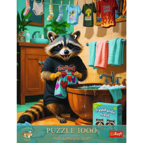 Puzzle 1000 Dzień Prania Szopa Premium Plus Quality 4