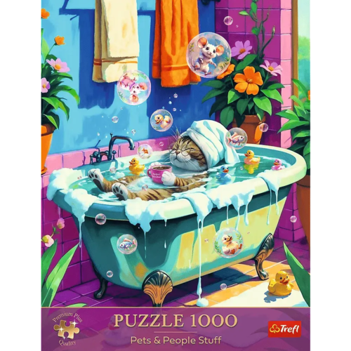 Puzzle 1000 Miau, Relaks, Powtórz Premium Plus Quality 3