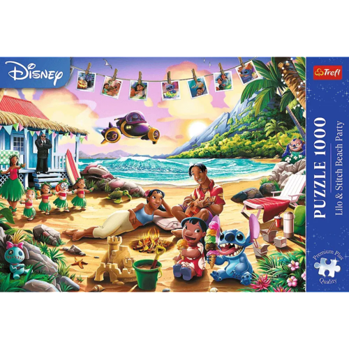 Puzzle 1000 Lilo & Stitch Impreza na plaży Premium Plus Quality 5