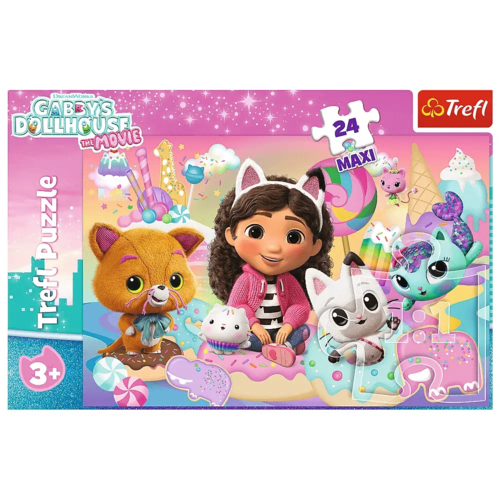 Puzzle 24 MAXI Koci świat Gabby 5
