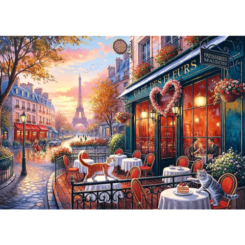 Puzzle 500 Miłość w Paryżu Premium Plus Quality 2